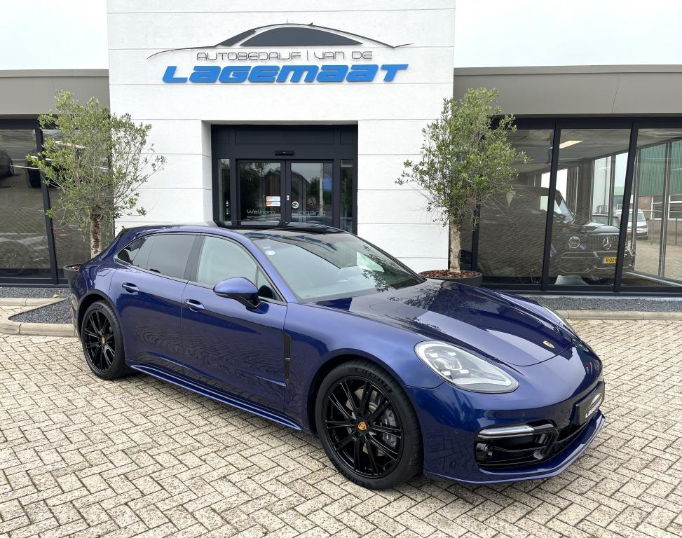 Porsche Panamera Sport Turismo 2.9 4s E-Hybrid | Org NL | Pa, Automaat, 14 kWh, Blauw, Hybride Elektrisch/Benzine