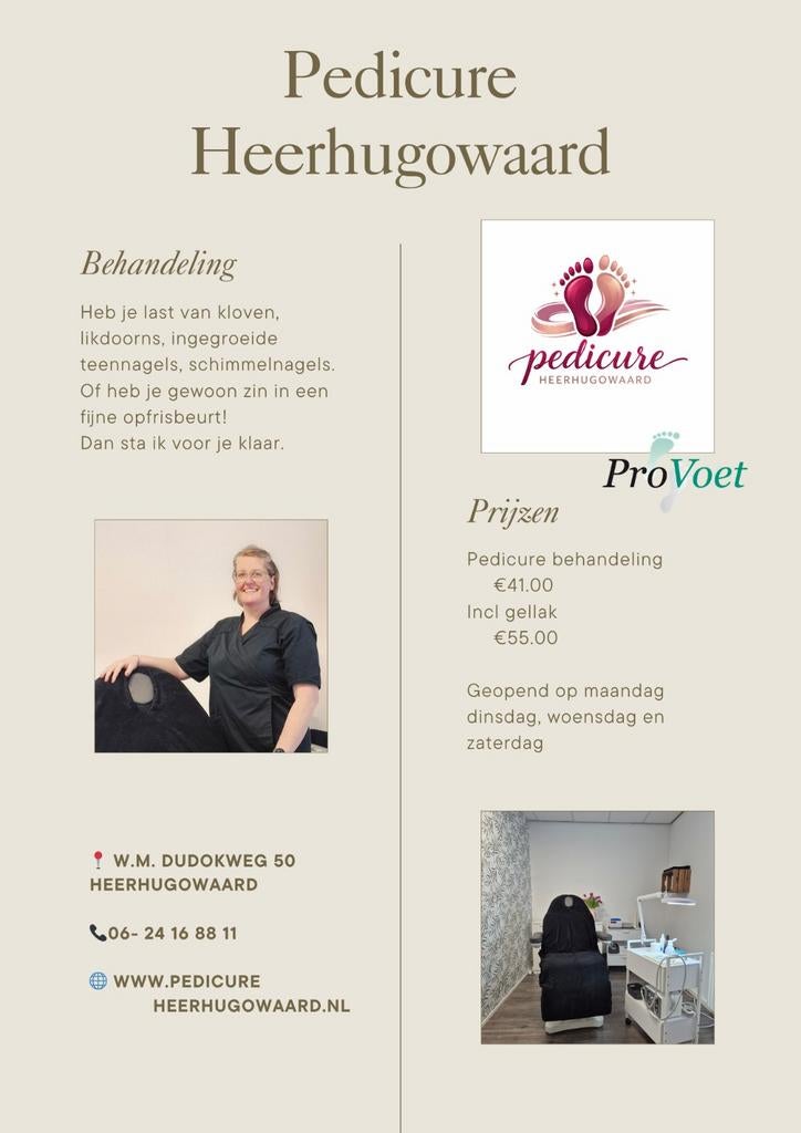 Pedicure behandeling Heerhugowaard, Ophalen, Nieuw, Overige typen