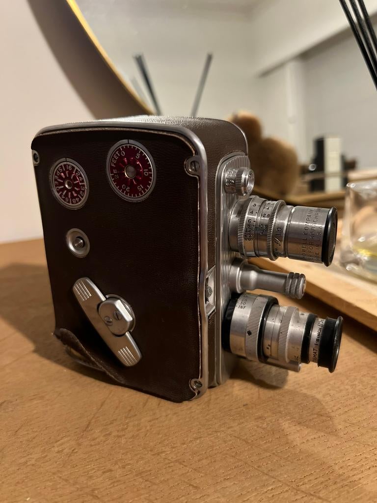 Vintage Bell & Howell Filmo Auto 8 Video Camera jaren '40, Ophalen of Verzenden, Compact, Overige Merken