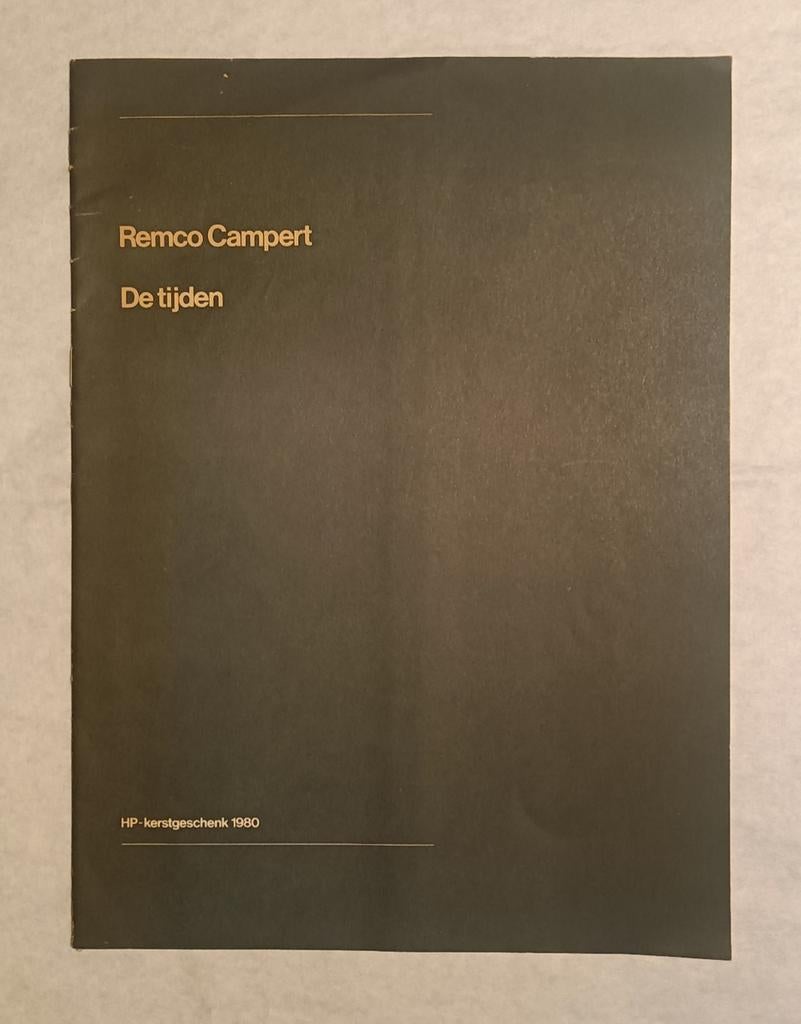 Remco Campert. HP kerstgeschenk 1980, Ophalen of Verzenden, Gelezen