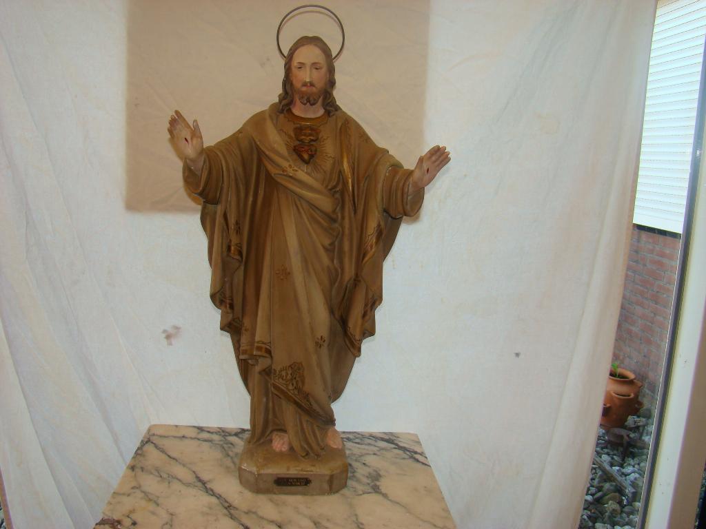 Heilig hart beeld, Antiek en Kunst, Antiek | Religie, Ophalen of Verzenden