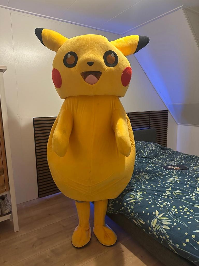 Pikachu verkleedpak, Ophalen, Gebruikt, 170 of groter, Jongen of Meisje