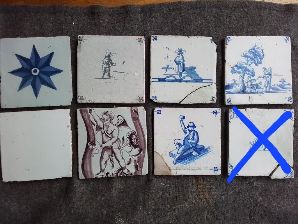 Antieke tegeltjes, Antiek en Kunst, Ophalen