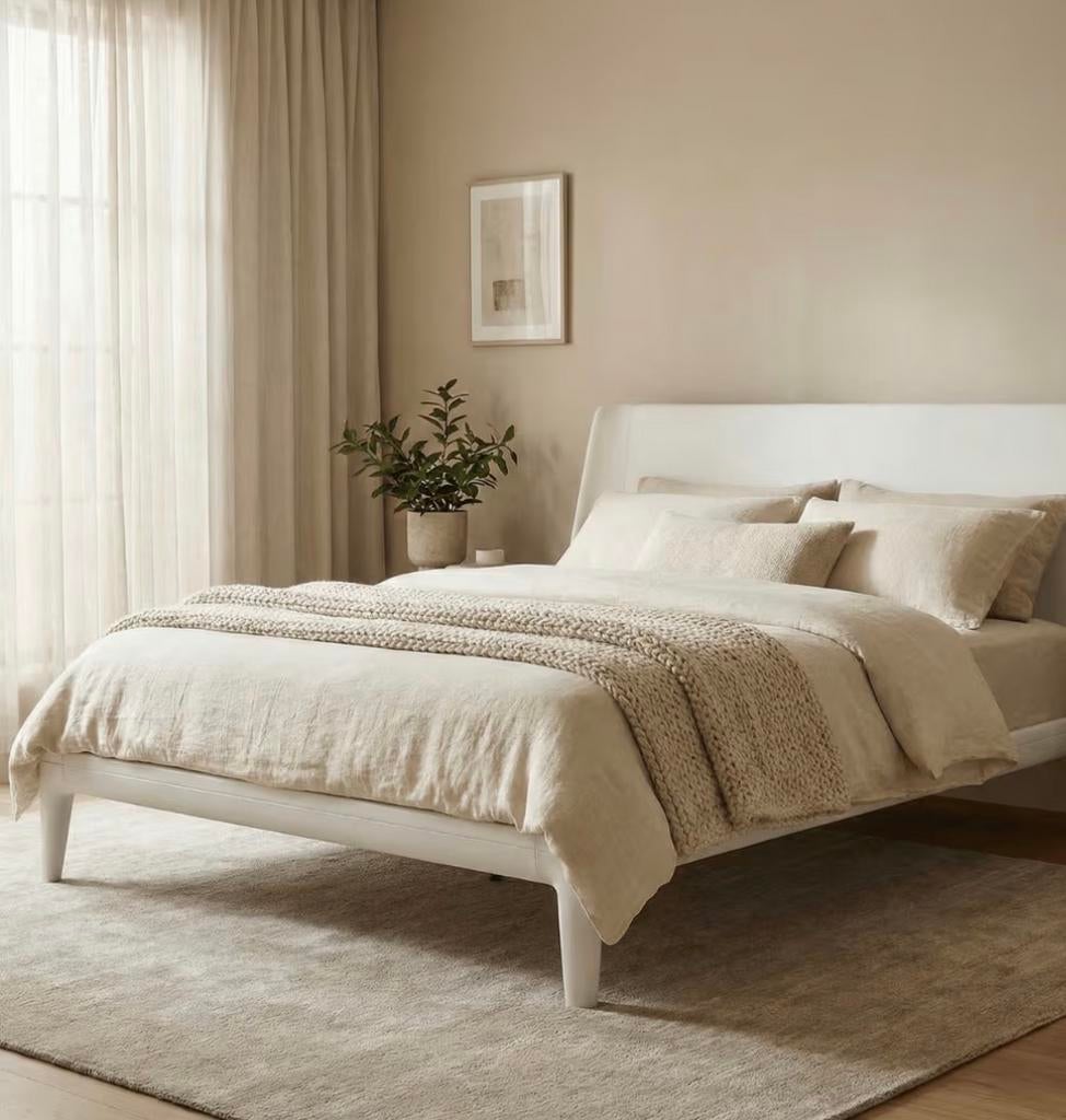 Auping Essential bed 180x200, Ophalen, Verstelbaar, Wit, 180 cm