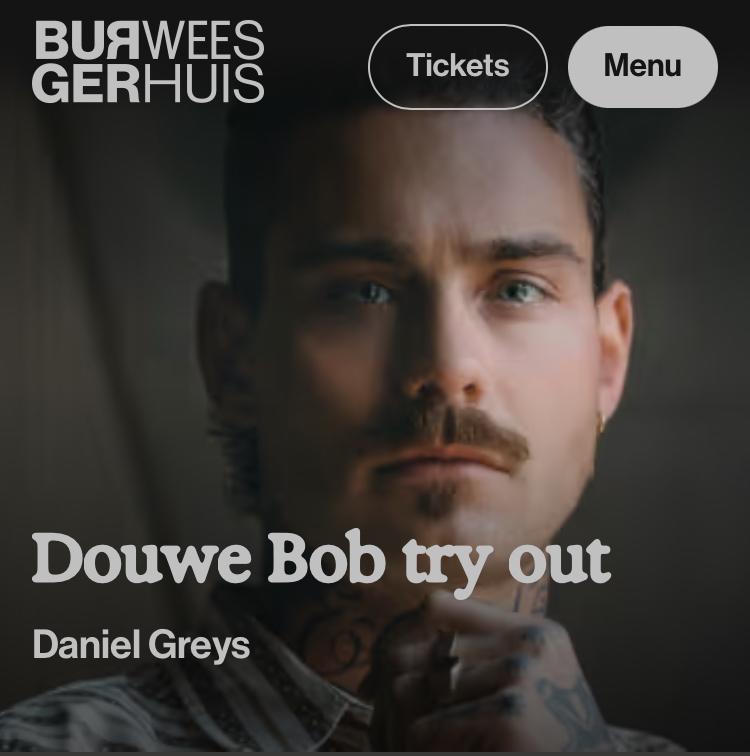 2x Tickets Douwe Bob 9 april Deventer, Twee personen, April