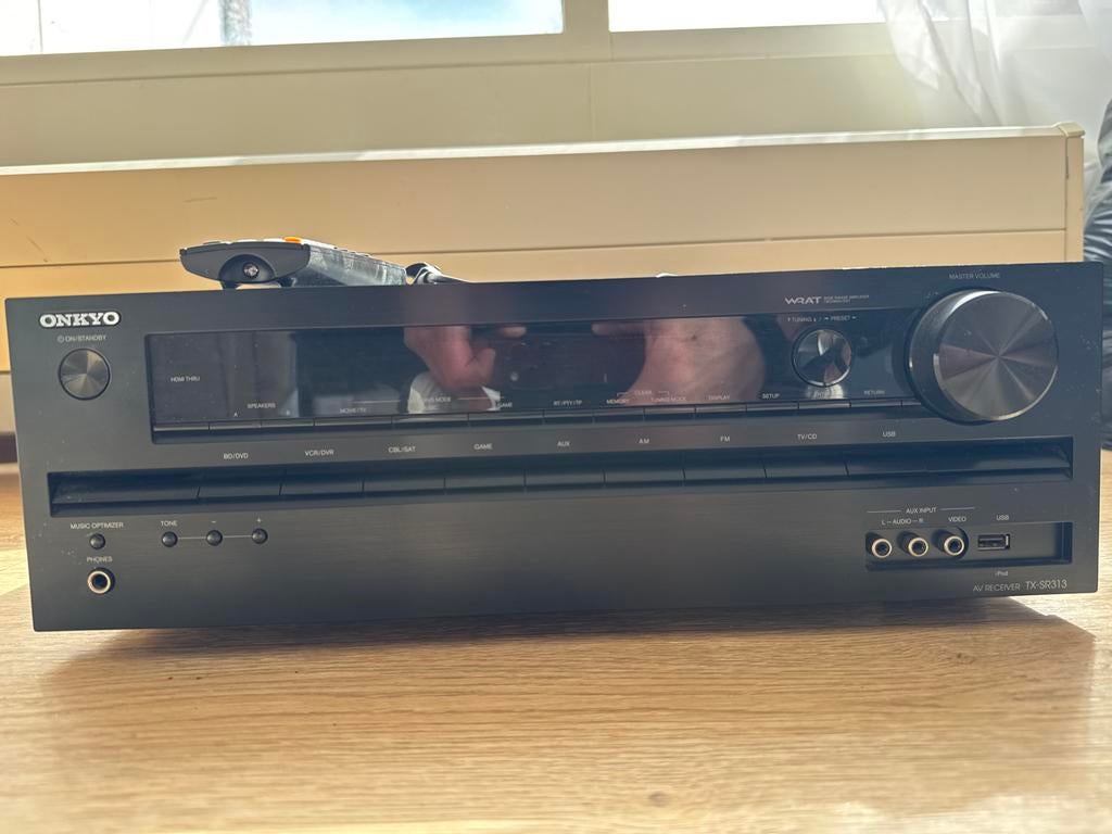 Onkyo TX-SR313 AV receiver, Ophalen of Verzenden, Gebruikt, Onkyo