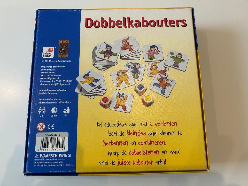 Kinderspellen :Dobbelkabouter.Dora.Rupsje Nooitgenoeg 060420, Drie of vier spelers, Ophalen, Zo goed als nieuw, Selecta Spielzeug