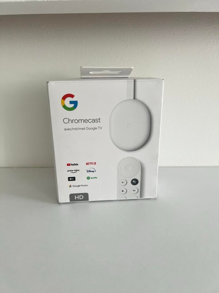 Chromecast HD met Google TV - Wit (Origineel), Ophalen of Verzenden, Nieuw, HDMI, Zonder harde schijf