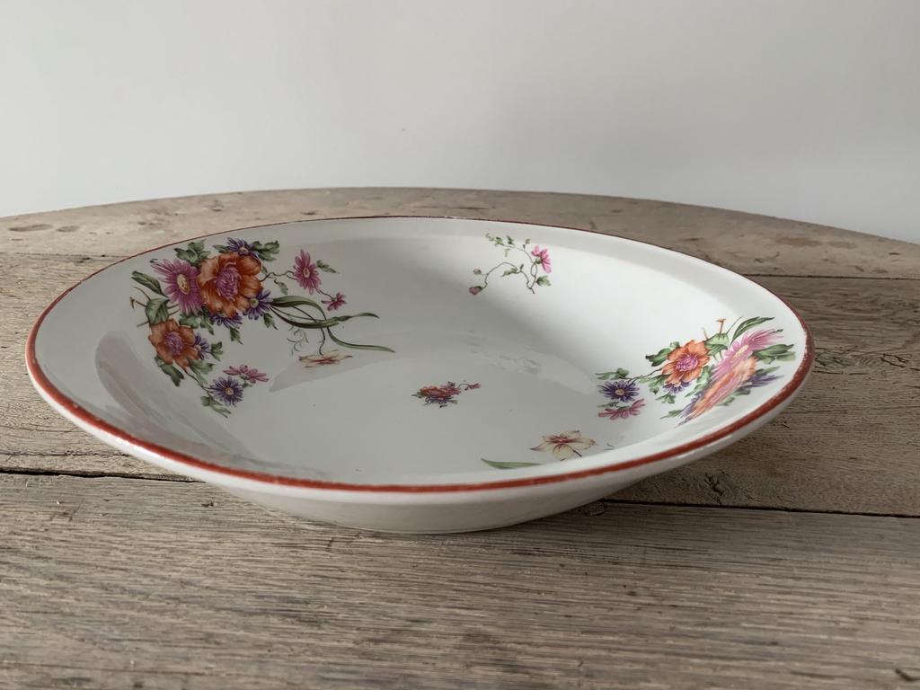 Antieke Franse schaal, Franse brocante *HIT*, Ophalen of Verzenden