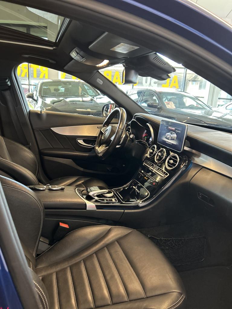 Mercedes-Benz C-Klasse C43/450 AMG 4MATIC V6 368PK | Panoram, Auto's, Mercedes-Benz, 368 pk, Met garantie (alle), Blauw, 2996 cc