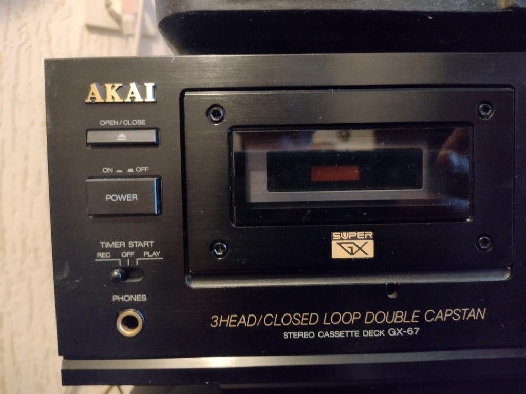 Akai GX-67 Stereo Cassettedeck - Topklasse!, Ophalen, Enkel, Akai, Tiptoetsen