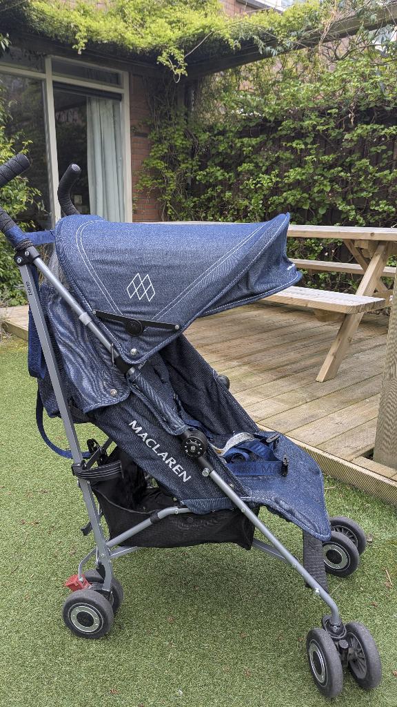 Maclaren buggy met regenhoes, Ophalen, Gebruikt, Maclaren, Verstelbare rugleuning