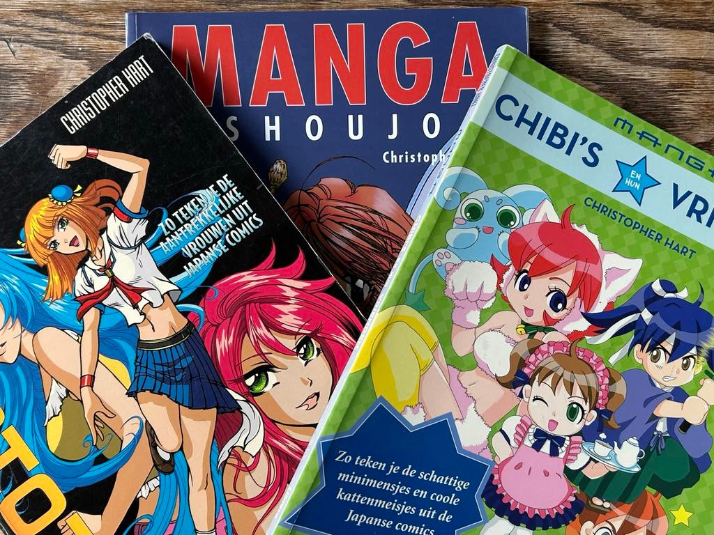 3x manga boeken tekenen Japan Bishoujo Chibi Shoujo, Boeken, Meerdere stripboeken, Ophalen of Verzenden, Zo goed als nieuw