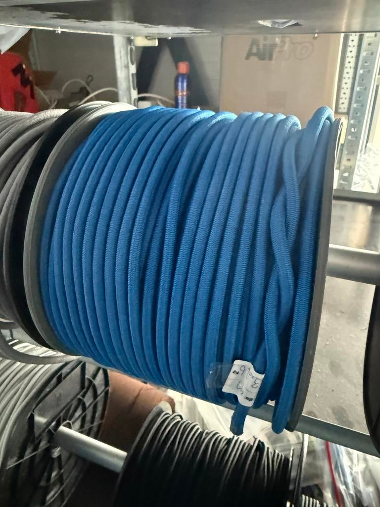 100 meter 6mm blauw koord elastiek, Hobby en Vrije tijd, Naaien en Fournituren, Ophalen of Verzenden, Nieuw