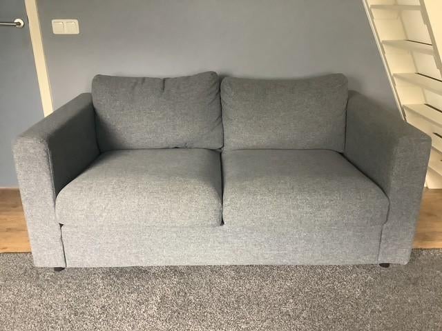 2 zits bankje, antraciet, Ophalen, Zo goed als nieuw, Tweepersoons