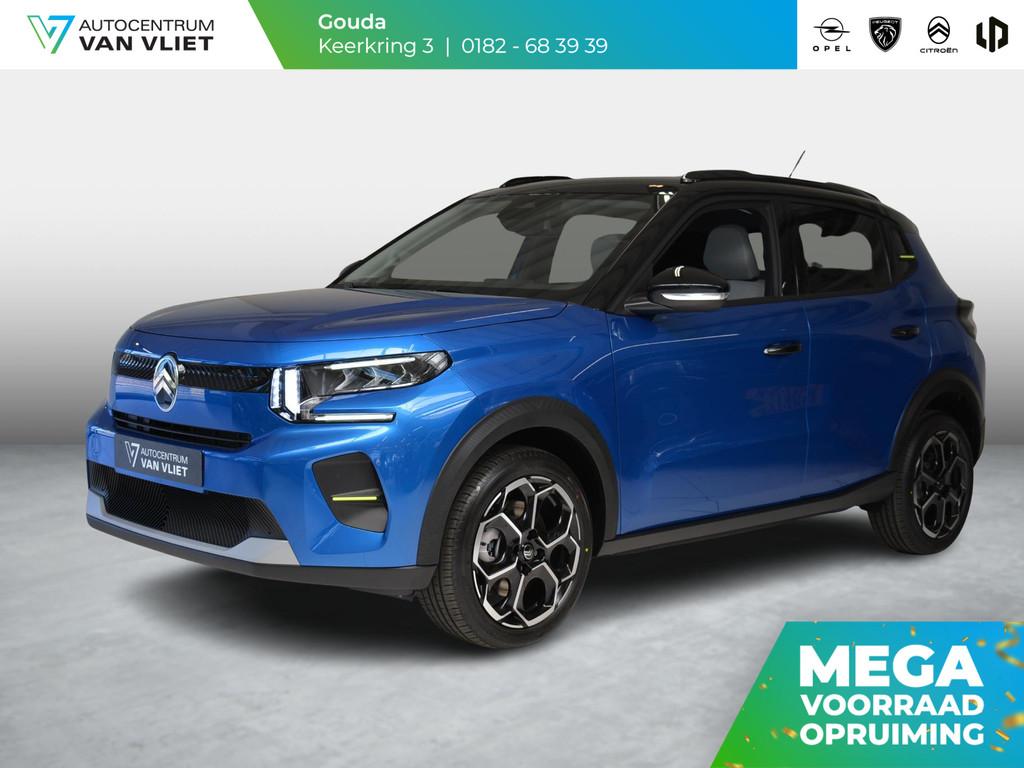 Citroen Ë-C3 Max 113pk 44 kWh | Tot 8 jaar garantie | Direc, Stof, Gebruikt, Blauw, 44 kWh