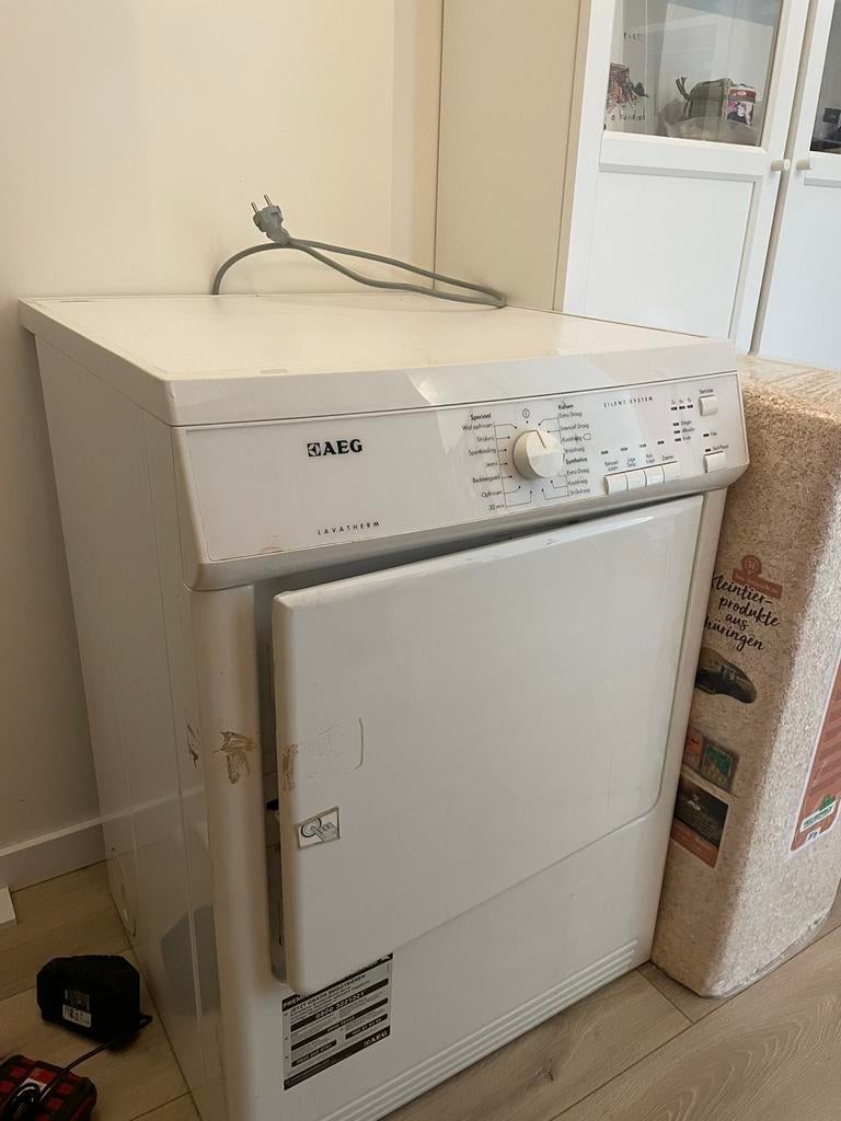 AEG Wasdroger Luchtafvoer, Witgoed en Apparatuur, Wasdrogers, Zo goed als nieuw, Luchtafvoer, 6 tot 8 kg, 85 tot 90 cm, Ophalen