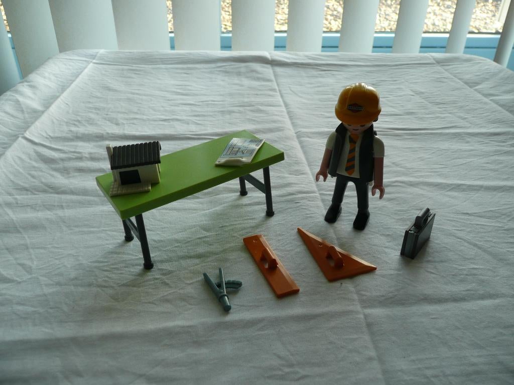Playmobil architect met maquette, Ophalen of Verzenden, Zo goed als nieuw, Complete set