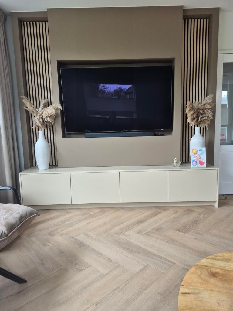 Cinewall maatwerk ! Electrische haard mogelijk, Huis en Inrichting, Kasten | Televisiemeubels, Ophalen of Verzenden