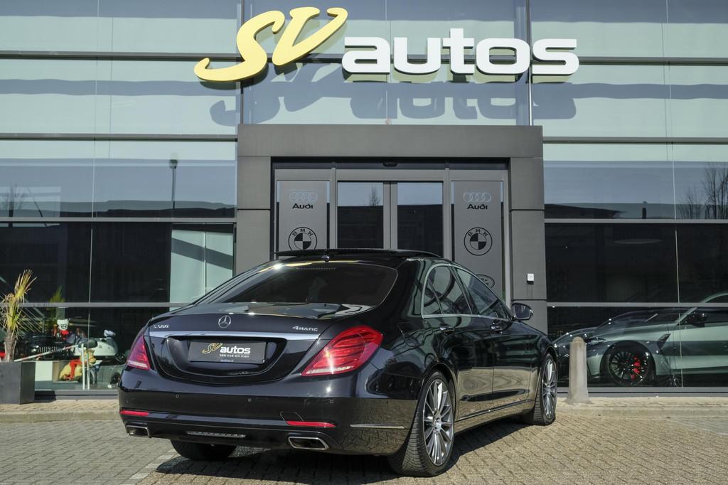 Mercedes-Benz S-klasse S500 V8 455pk 4Matic Panoramadak Trek, Gebruikt, Zwart, Vierwielaandrijving, Lichtsensor
