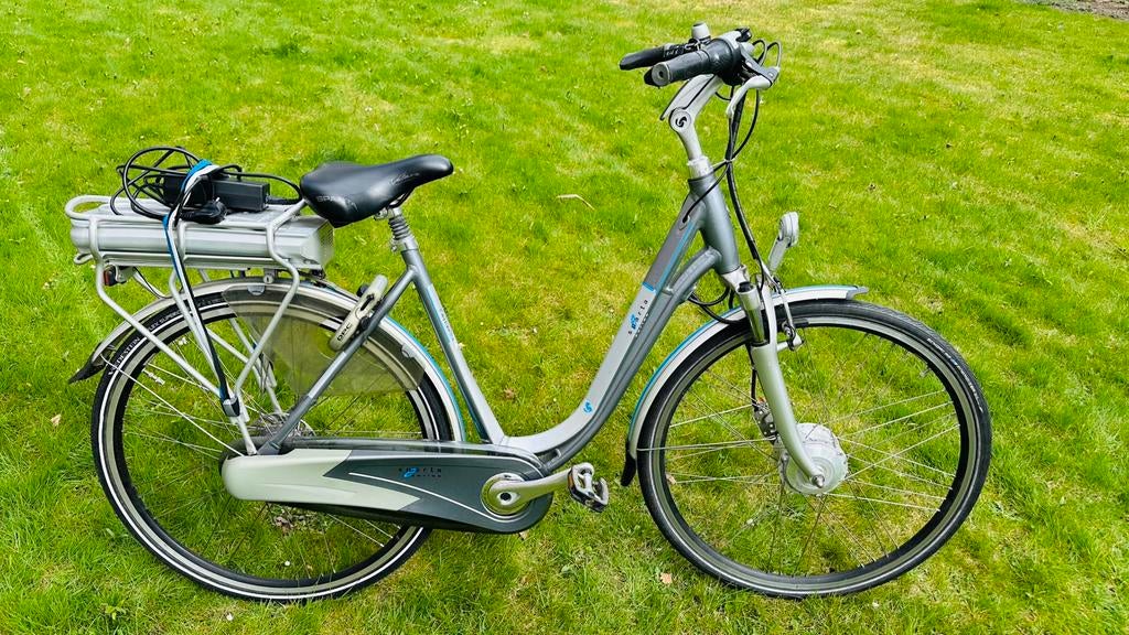 I.g.st mooie goed werkende damesfiets Sparta C4 E-bike 53cm, Ophalen, Sparta, Versnellingen, 53 tot 56 cm