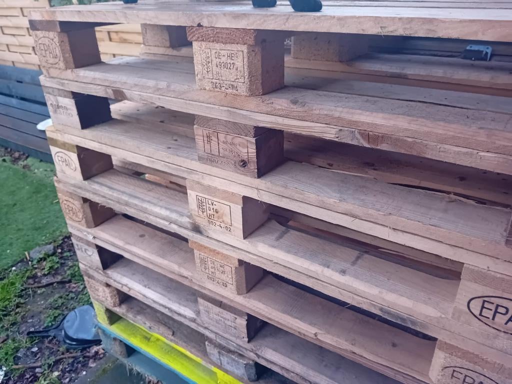 Gebruikte pallets - Ideaal voor projecten of opslag, Ophalen of Verzenden, Gebruikt