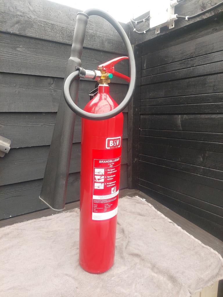CO2 Brandblusser 5kg - Zo goed als nieuw, geldig tot 2034, Ophalen, Zo goed als nieuw, Brandblusser