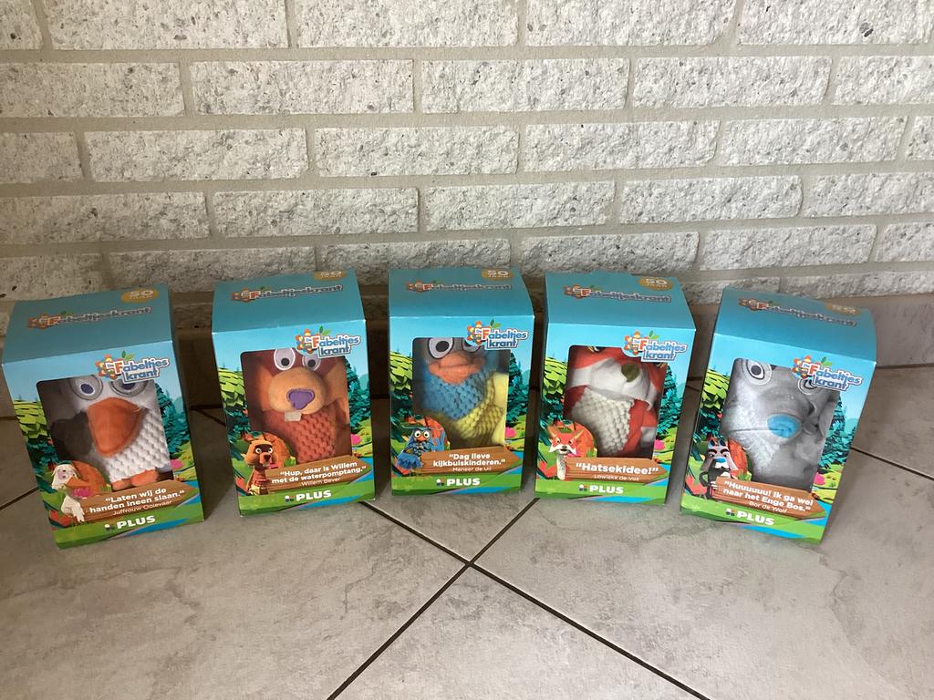 Handpoppen van de fabeltjeskrant NIEUW + poppenkast, Plus, Ophalen of Verzenden