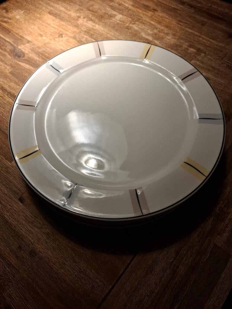 Villeroy & Boch GEO onderbord/groot dinerbord 32cm, Ophalen, Zo goed als nieuw, Bord(en), Overige stijlen