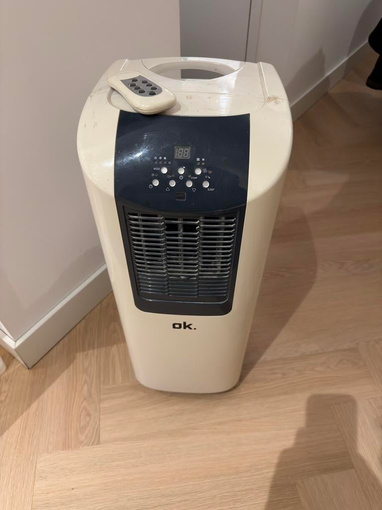 Mobiele airco met afvoerslang, Witgoed en Apparatuur, Airco's, Ophalen, Gebruikt, Minder dan 60 m³, 3 snelheden of meer