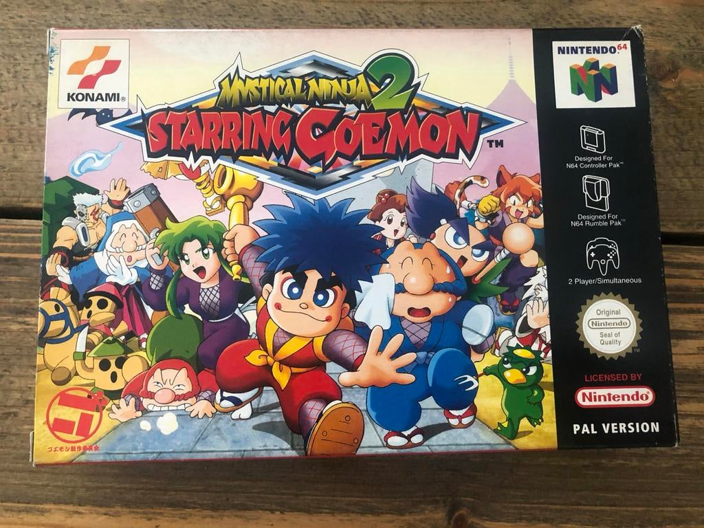 Mystical Ninja 2 Starring Goemon N64- Compleet CIB - PAL, Spelcomputers en Games, Games | Nintendo 64, Zo goed als nieuw, Avontuur en Actie