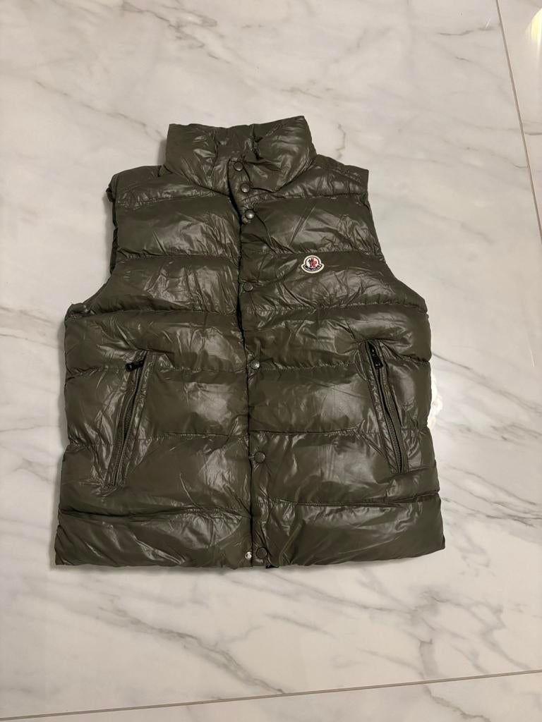 Moncler Bodywarmer, Kleding | Heren, Ophalen of Verzenden, Zo goed als nieuw, Groen