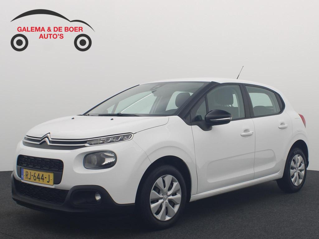 Citroen C3 1.6 BlueHDi Feel CARPLAY / NAVI / CLIMA / PDC / B, Voorwielaandrijving, Euro 6, 4 cilinders, Wit