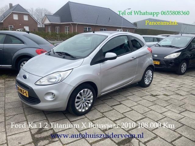 FORD Ka 1.2 51KW 2010 Titanium X Climate Control, Stof, Gebruikt, 1242 cc, 4 cilinders