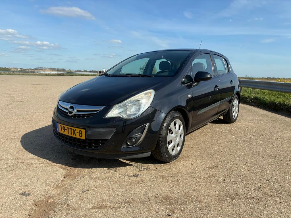 Opel Corsa 1.4 16V 5D 2012 Zwart, Auto's, Voorwielaandrijving, 1063 kg, 4 cilinders, Origineel Nederlands