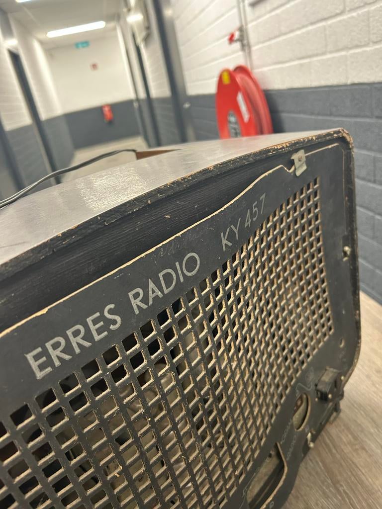 Vintage Erres Radio KY 457 - Klassieke Buizenradio, Audio, Tv en Foto, Radio's, Ophalen, Gebruikt, Radio