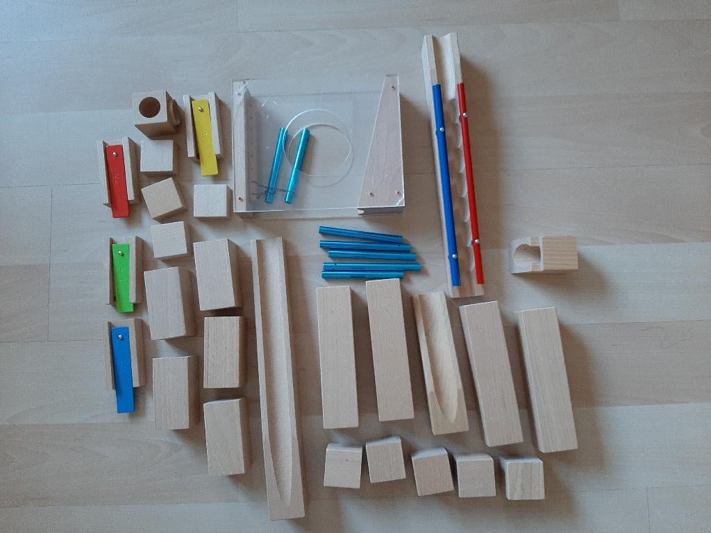 HaBa Houten knikkerbaan, Kinderen en Baby's, Speelgoed | Houten speelgoed, Gebruikt, Rij- of Hobbelspeelgoed, Ophalen of Verzenden