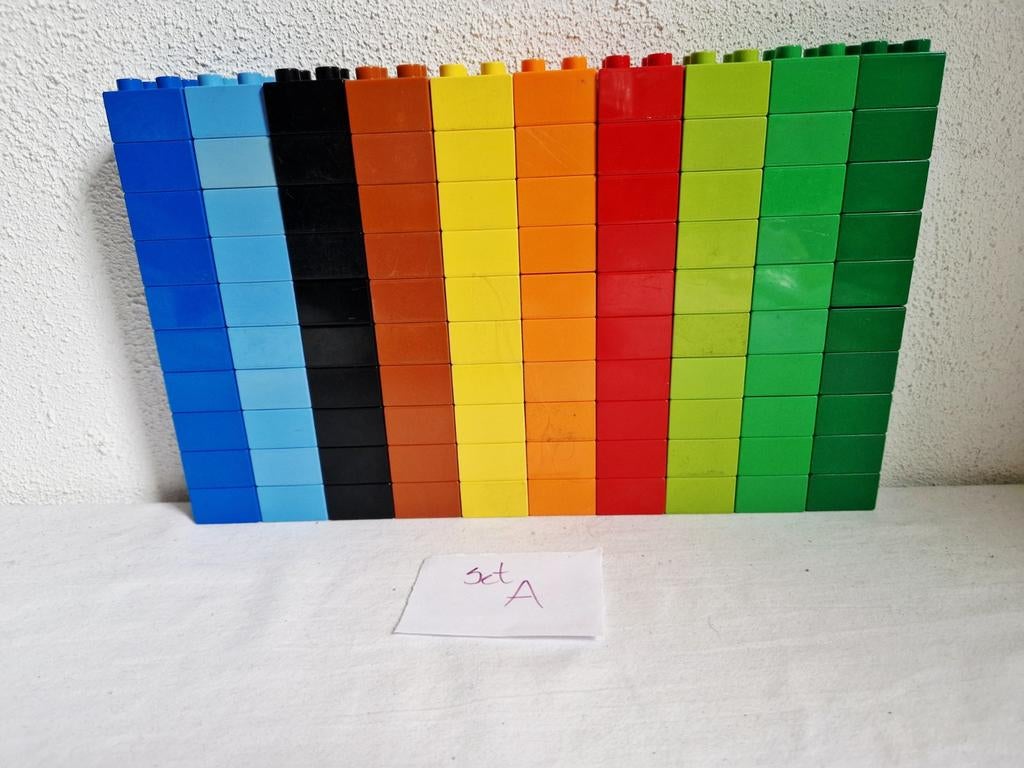 Duplo 100 blokjes met 4 nopjes prijs is per set, Ophalen of Verzenden, Gebruikt, Duplo