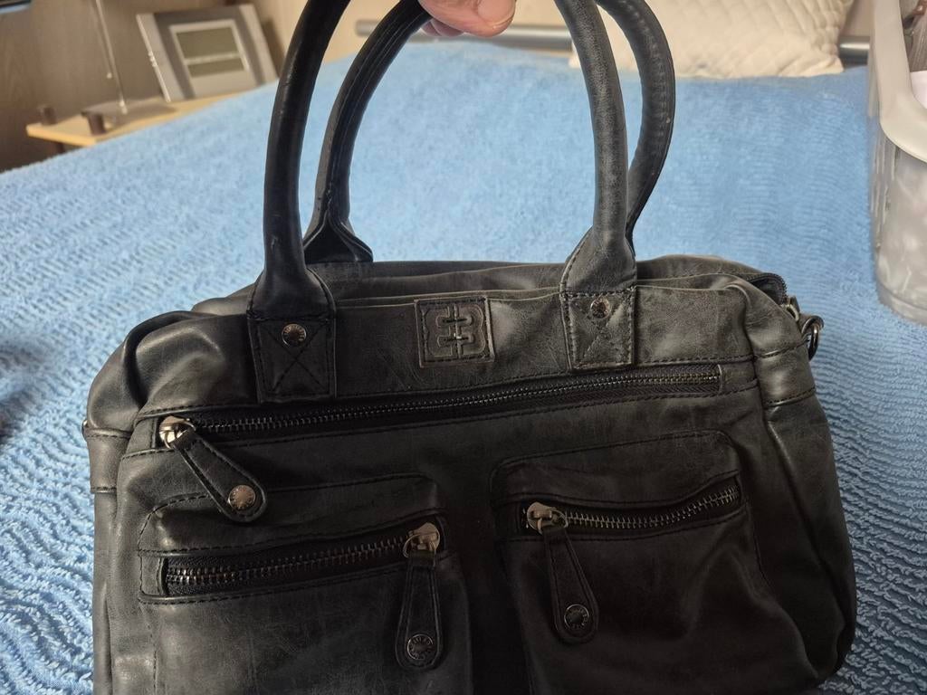 Mooie grijze handtas, Sieraden, Tassen en Uiterlijk, Tassen | Damestassen, Ophalen of Verzenden, Zo goed als nieuw, Grijs, Handtas