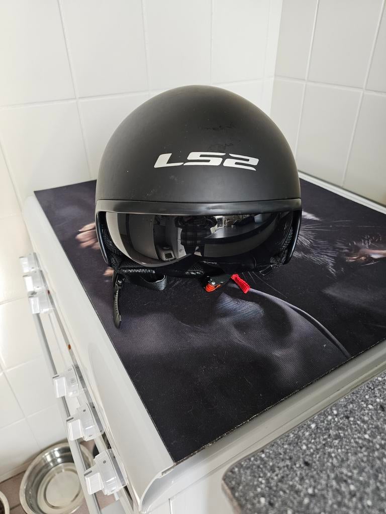 LS2 Jethelm mat zwart - Maat S, Ophalen of Verzenden