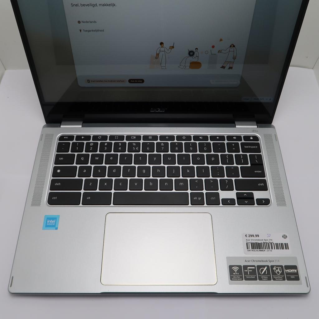 Acer Chromebook Spin 314 Touchscreen | in Nette Staat, Niet ingevuld, Zo goed als nieuw, Niet ingevuld, Niet ingevuld