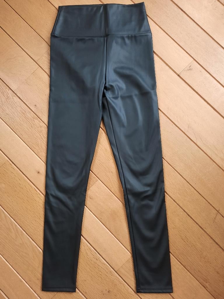 YUETU legging broek zwart PU leer maat M - nieuw -, Zwart, Nieuw, Ophalen of Verzenden, Lang
