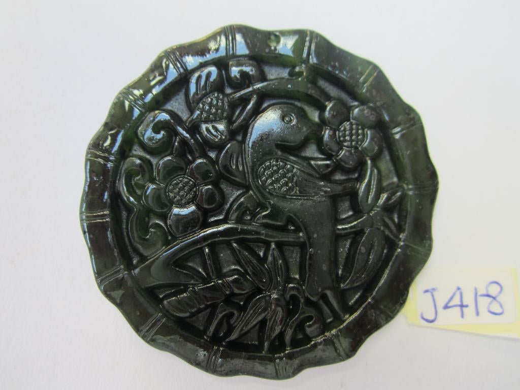 Chinese hanger gemaakt van echt jade J 418 #, Ophalen of Verzenden, Zo goed als nieuw, Groen, Steen of Mineraal