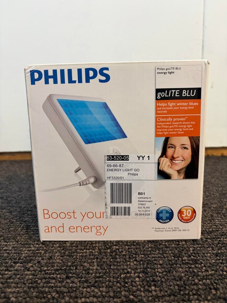 Philips goLITE BLU Energielamp, tegen winterdip, in doos, Witgoed en Apparatuur, Persoonlijke-verzorgingsapparatuur, Ophalen of Verzenden
