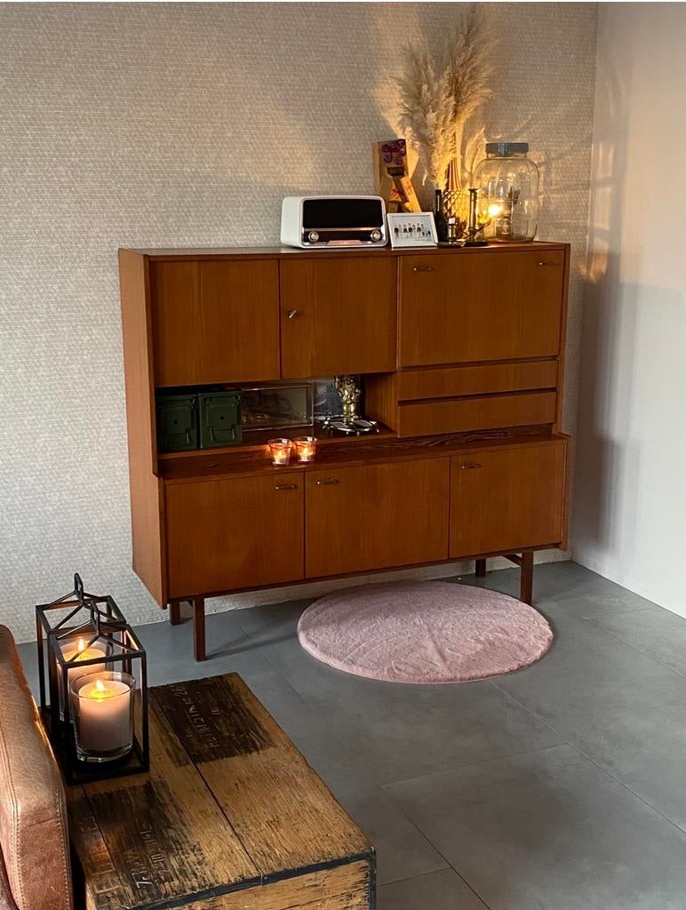 Vintage wandmeubel, Huis en Inrichting, Ophalen, Gebruikt, 100 tot 150 cm, 150 tot 200 cm