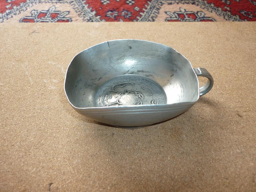 Vintage Royal Holland Daalderop tinnen vierkante beker, Ophalen of Verzenden