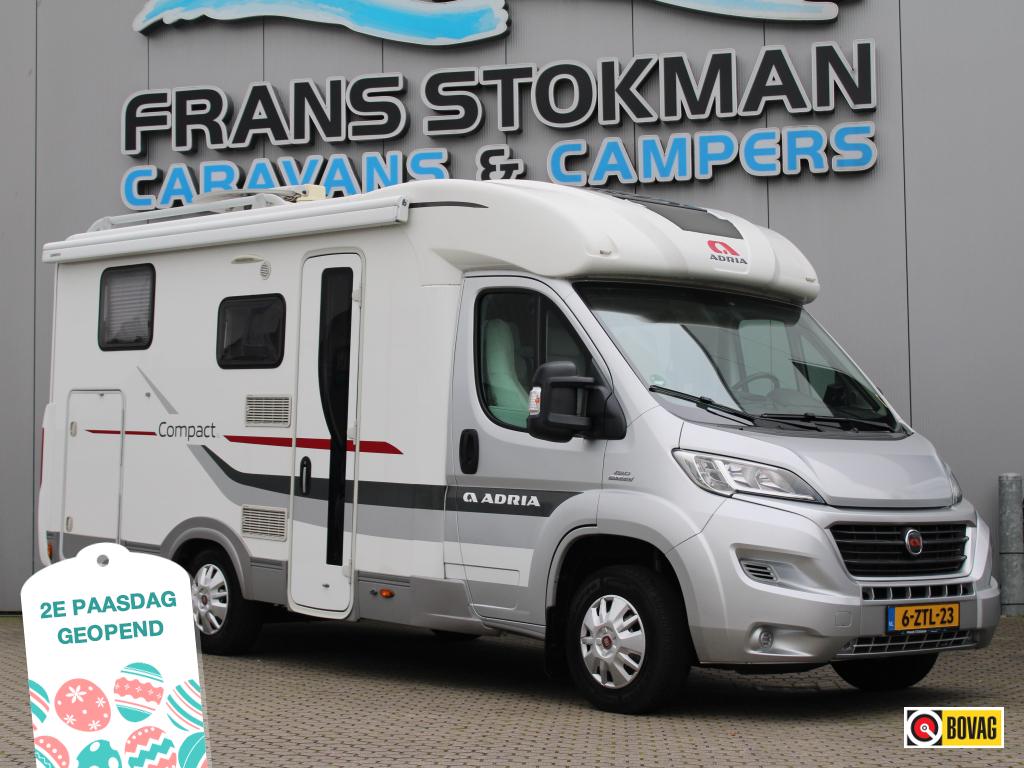 Adria Compact SL Enkele bedden | Bearlock, Caravans en Kamperen, Campers, Ringverwarming, Fiat, Bedrijf, Tot en met 3