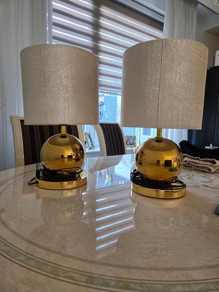 Zgan erik custer lampen, Ophalen of Verzenden, Zo goed als nieuw, Rond, 25 tot 50 cm