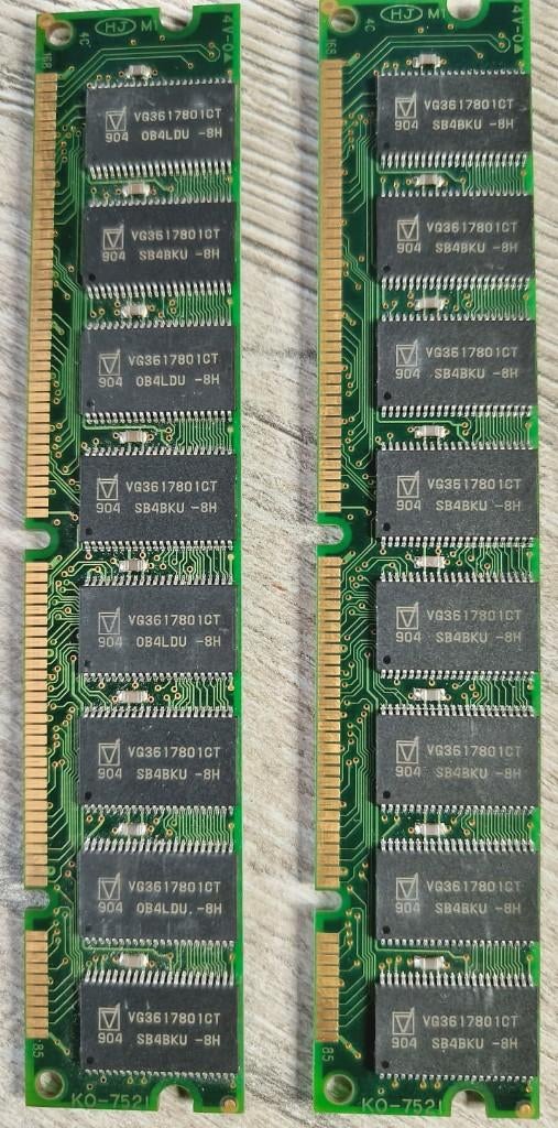 Retro DDR1 / SDRAM Geheugen; 1 GB, 256, 128, 64 en 32 MB, Computers en Software, Gebruikt, DDR, Desktop, Diverse