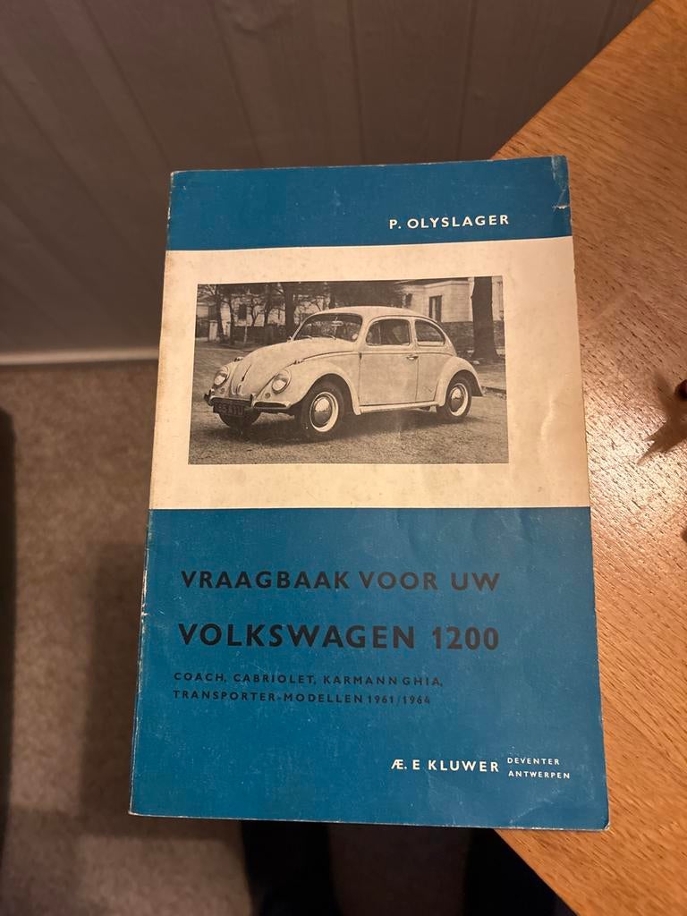 Vraagbaak VW 1200 (Coach, Cabriolet, Karmann Ghia, Transport, Ophalen of Verzenden, Gelezen, Volkswagen